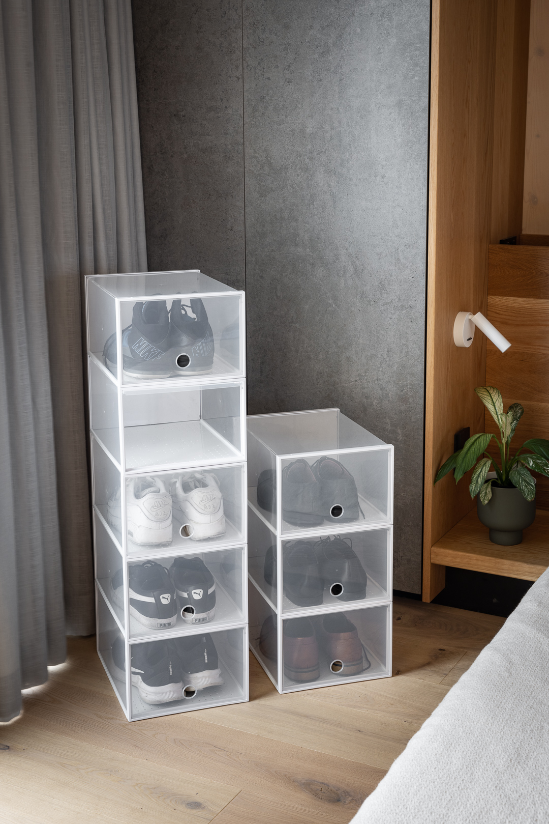 Stackable Storage Ideas Stackable storage is an efficient way of organising your items, while still allowing you to make the most of the space you have to work with - big or small. Read on to learn about the benefits of stackable storage and how you can implement it in your home. Space Efficiency Stackable storage is designed to maximise vertical space. By stacking containers or bins, you can make the most of limited floor space, which is particularly useful in smaller bedrooms or living areas. Try organising your excess shoes or accessories using our Stackable Shoe Boxes. Made from a transparent material to easily grab-and-go, these shoe boxes will save space with their multi-layered stacking function. Organisation Stacking storage containers helps to keep things organised. We love our classic Modular Containers as they’re a versatile and stylish storage solution, available in contemporary colours to compliment the style of any home. You can designate specific items to each container, and by stacking them, you create a neat and orderly storage system. The adaptability of Modular Containers means that you can use them in any room in the house. Flexibility Whether you are storing clothes, toiletries, office supplies, or tools, there are stackable solutions available to suit your requirements. Stackable storage solutions are often modular, allowing you to customise your storage space based on your needs. With nine sizes available, our Stackable Organisers are completely customisable, allowing you to mix and match different sizes to create a flexible and adaptable storage system. Accessibility Stacking allows for easy access to items. You can quickly identify and retrieve items from the top of the stack without having to move everything around. This is advantageous when you need frequent access to stored items. To avoid losing track of what is inside each container, pop into your local Bunnings, pick up our QR Stickers and download the Organise by Inabox app. This is a really handy tool for logging and locating all of your stored items. Transportation When moving or rearranging items, stackable storage is convenient. Containers can be easily lifted and moved together, reducing the effort required for transporting items from one place to another. Our Stackable Crates are made from a tough, flexible plastic which is perfect for heavy-duty items. The crates are stackable without needing lids and nestable for compact storage when not in use. They also feature an easy lift and grip handle making transportation a breeze! For more storage tips, tricks and ideas, visit our blog or follow us on Instagram, Facebook and Pinterest. 